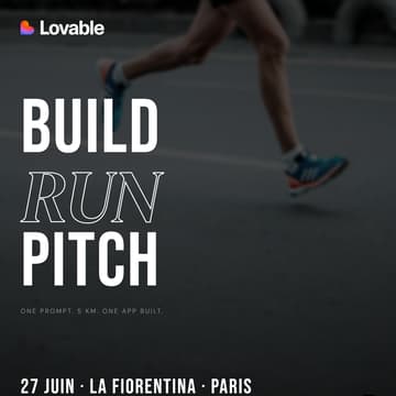 Cover Image for Lovable Run — Build, Run & Pitch