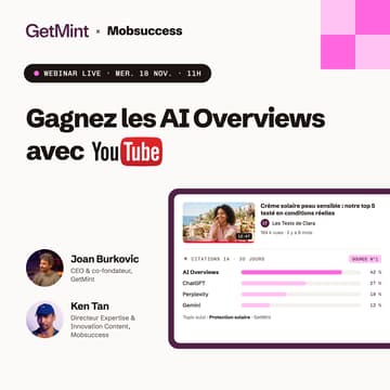 Cover Image for Webinar - Gagner les AI Overviews avec des vidéos Youtube
