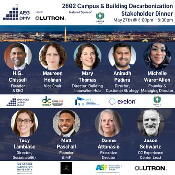 Cover Image for 26Q2 DMV Dinner: Campus & Building Decarbonization