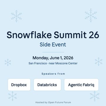Cover Image for SNOWFLAKE SUMMIT 26 Side Event