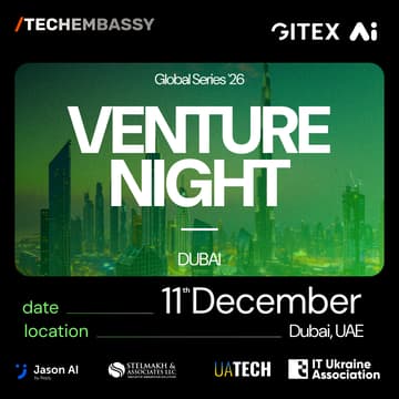 Cover Image for Venture Night@GITEX Global 2026 - The Ultimate Startup & Investor Experience!