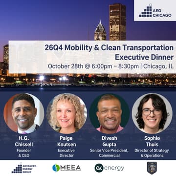 Cover Image for 26Q4 Chicago Executive Dinner: Mobility & Clean Transportation