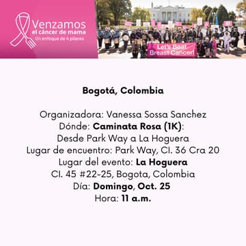Cover Image for Evento Venzamos el Cancer de Seno - Bogotá, Colombia