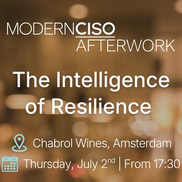 Cover Image for ModernCISO Afterwork Amsterdam