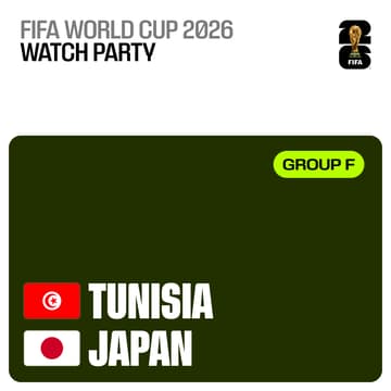 Cover Image for JAPAN vs TUNISIA in MTL | 日本代表応援イベント