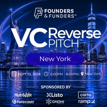 Cover Image for Founders & Funders: NYC VC Reverse Pitch