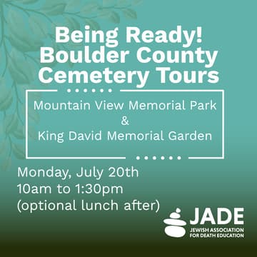 Cover Image for Being Ready! Boulder County Cemetery Tours
