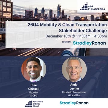 Cover Image for AEG Philadelphia 26Q4 Mobility & Clean Transportation Stakeholder Challenge