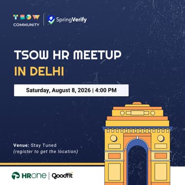 Cover Image for TSOW HR Meetup in Delhi