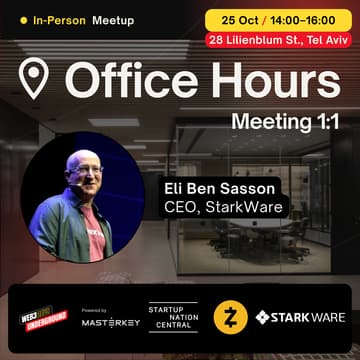 Cover Image for Office Hours with Eli Ben Sasson (StarkWare)