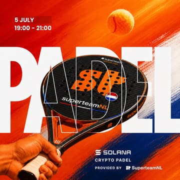 Cover Image for 🎾 Crypto Padel x SuperteamNL 🧡