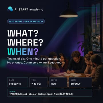 Cover Image for What? Where? When? — SF Quiz Night