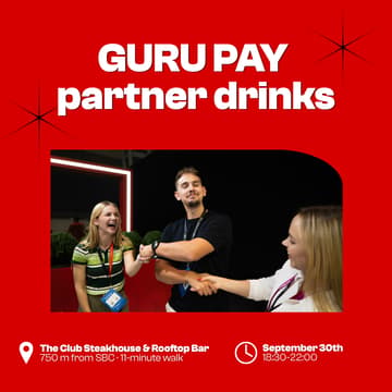 Cover Image for Guru Pay partner drinks