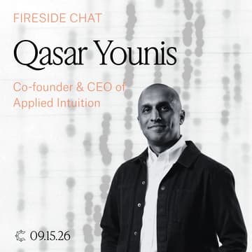 Cover Image for Fireside with Qasar Younis, Applied Intuition