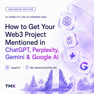 Cover Image for How to Get Your Web3 Project Mentioned in ChatGPT, Perplexity, Gemini & Google AI | AI Visibility Live @ Coinfest Asia 2026