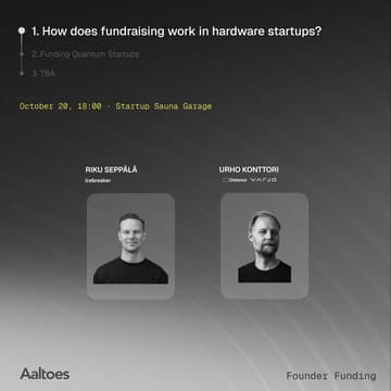 Cover Image for Founder Funding 1: How does fundraising work in hardware startups?