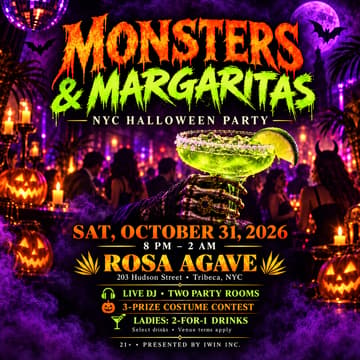 Cover Image for Monsters & Margaritas - NYC Halloween Party