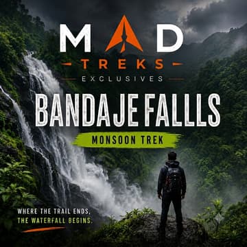 Cover Image for 🌿Bandaje Falls Trek | 2 Days / 1 Night Monsoon Escape ⛰️