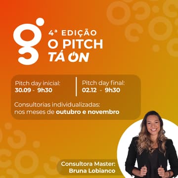 Cover Image for O Pitch Tá On! (Programa exclusivo para startups incubadas e germinadas)