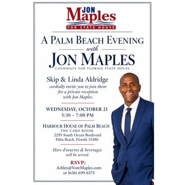 Cover Image for A Palm Beach Eveningwith Jon MaplesCandidate for Florida State House
