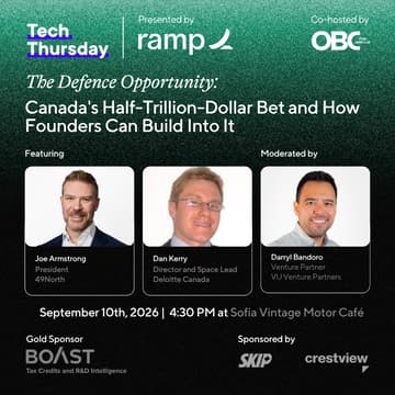 Cover Image for The Defence Opportunity: Canada's Half-Trillion-Dollar Bet and How Founders Can Build Into It
