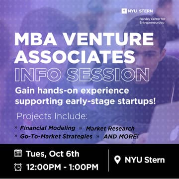 Cover Image for MBA Venture Associate Info Session