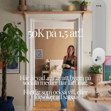 Cover Image for Från 0 följare till förtroende & 50k följare: Så bygger du förtroende och följarbas på sociala medier/ @homedecofrida