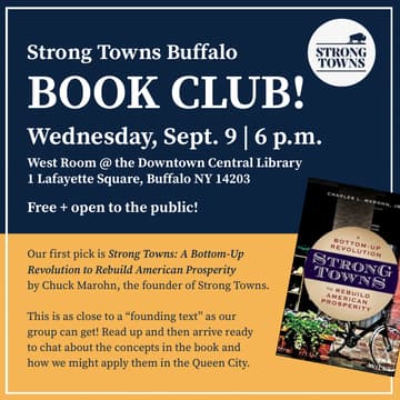 Cover Image for Strong Towns Buffalo - Book Club