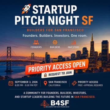 Cover Image for 🚀 Startup Pitch Night SF | Builders for San Francisco