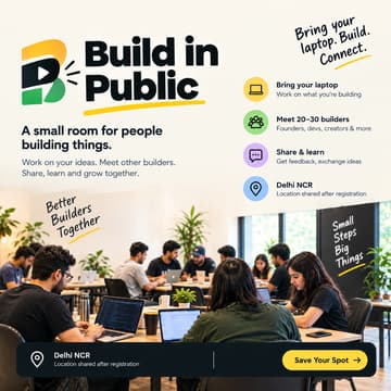 Cover Image for Build in Public #01 — DelhiNCR