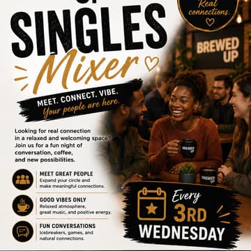 Cover Image for BrewedUp’s Singles Mixer