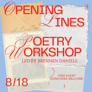 Cover Image for Opening Lines: A Poetry Workshop