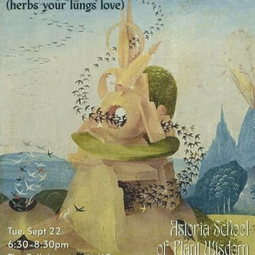 Cover Image for Breathe Easy (herbs your lungs love) with Astoria School of Plant Wisdom