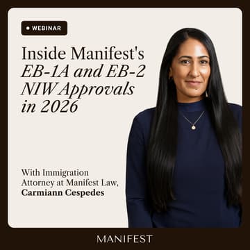 Cover Image for Inside Manifest’s EB-1A and EB-2 NIW Approvals in 2026
