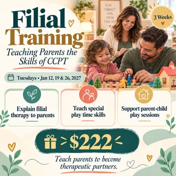 Cover Image for 3-Week Filial Training: Teaching Parents the Skills of Child-Centered Play Therapy