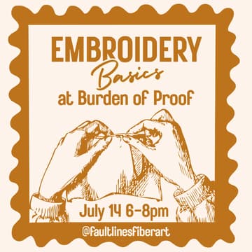 Cover Image for Beginner Embroidery Workshop | Learn to Stitch with Artist Jamie Maloney