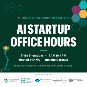 Cover Image for AI Startup Office Hours | Rancho Cordova