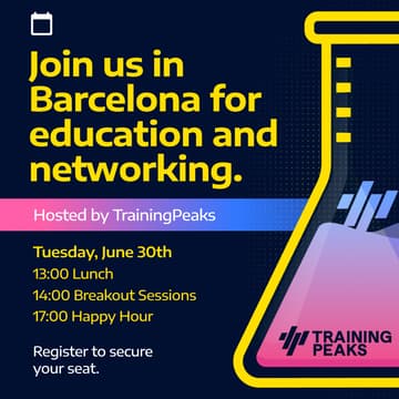 Cover Image for TrainingPeaks Barcelona: Education & Networking