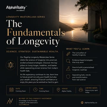 Cover Image for Longevity Masterclass Series: The fundamentals of Longevity