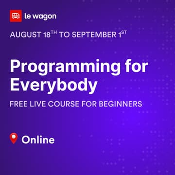 Cover Image for ONLINE ⭐️ Programming for Everybody - Free course for beginners