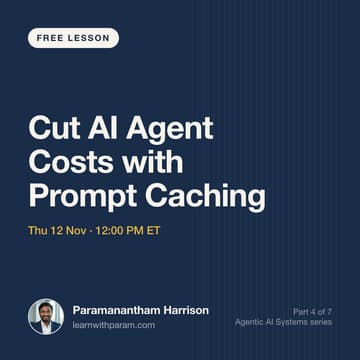 Cover Image for Cut AI Agent Costs with Prompt Caching