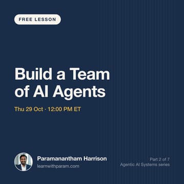 Cover Image for Build a Team of AI Agents