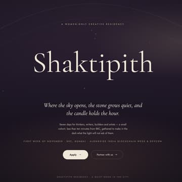Cover Image for Shaktipith - Women only residency