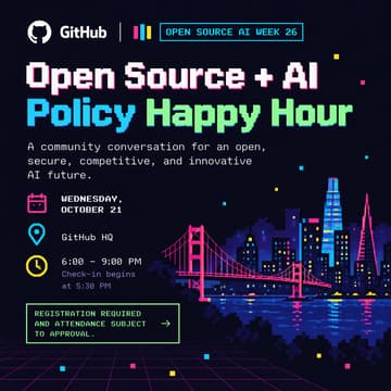 Cover Image for Open Source AI + Policy Happy Hour