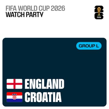 Cover Image for England v. Croatia Watch Party @ Reflex Booth, Databricks Summit