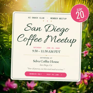 Cover Image for San Diego Member Coffee Meetup