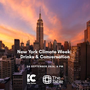 Cover Image for Drinks & Conversation with I4C & The Table @New York Climate Week