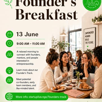 Cover Image for Startuplive Founder's Breakfast