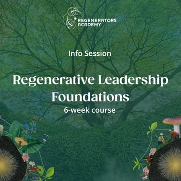 Cover Image for Info Session | Regenerative Leadership Foundations course