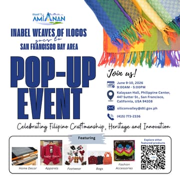 Cover Image for Rimat ti Amianan: Inabel Weaves of Ilocos - San Francisco Pop-Up Showcase (Day 1)